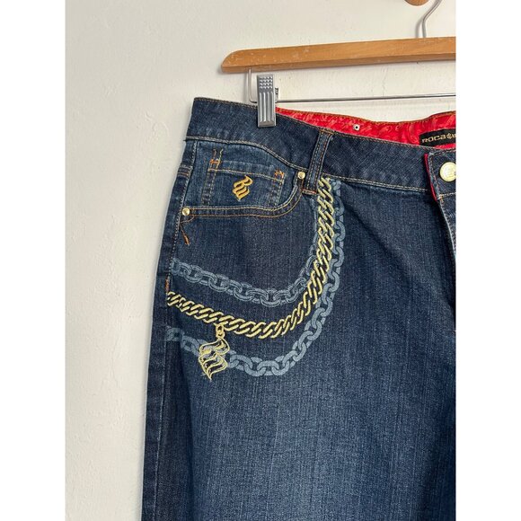 Rocawear Vintage Women's  Sz 20 Blue Flare Jeans - Picture 3 of 15